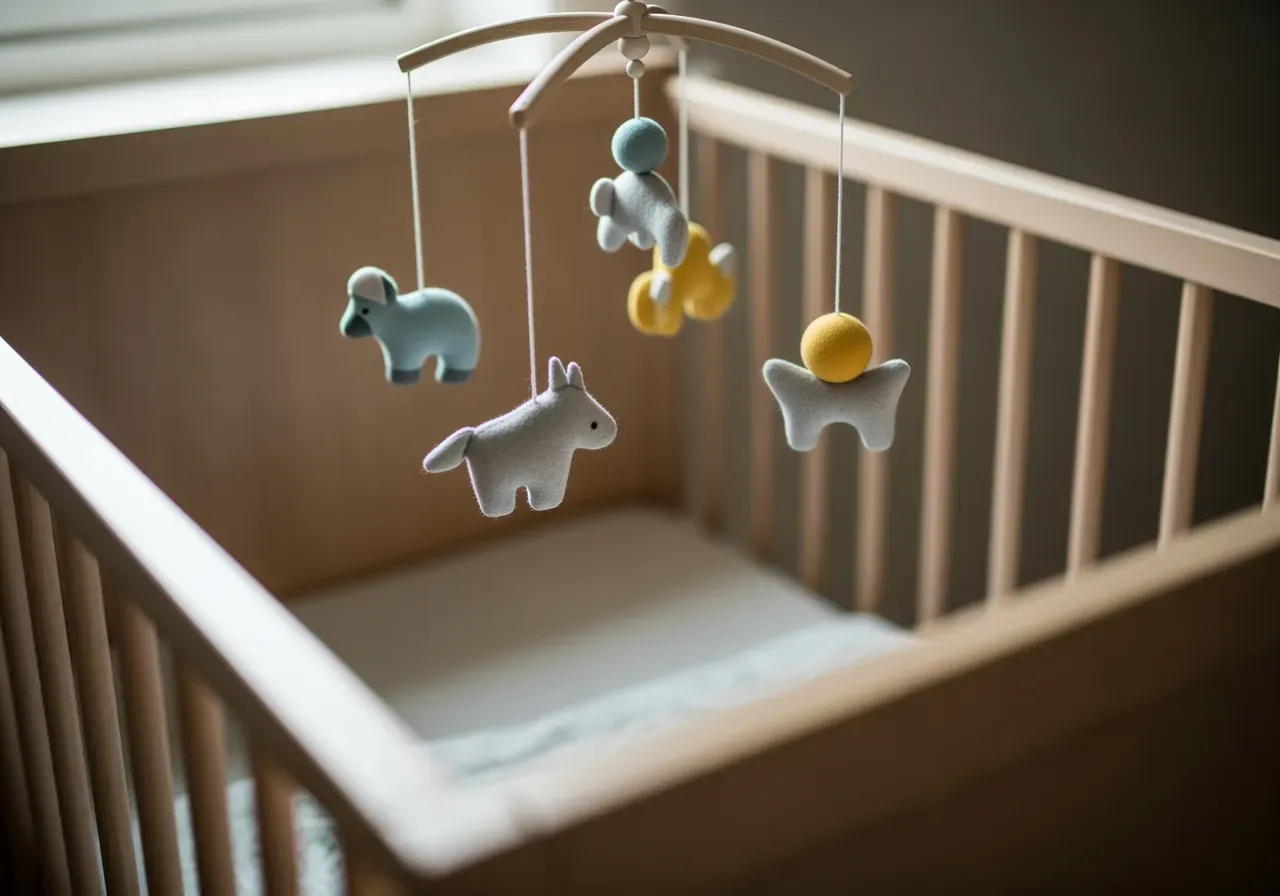 Speldosor för bebisar i spjälsäng