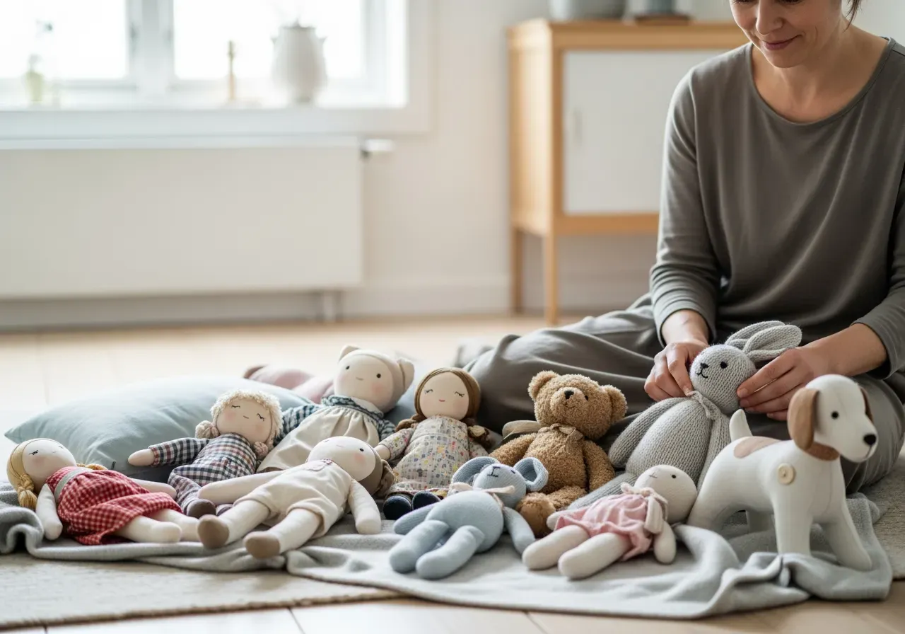 Syskonleksaker med dockor och gosedjur