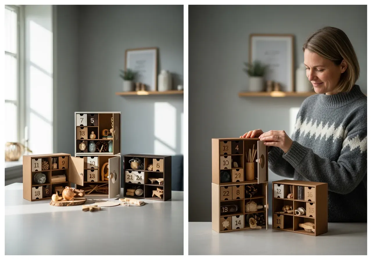 Adventskalendrar med pyssel och experiment