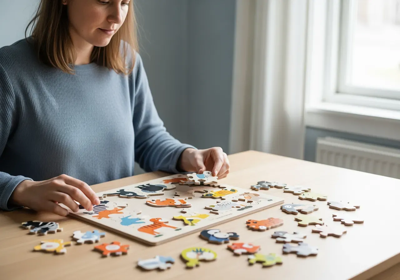 Barnpussel för fortsättare djur och karaktärer