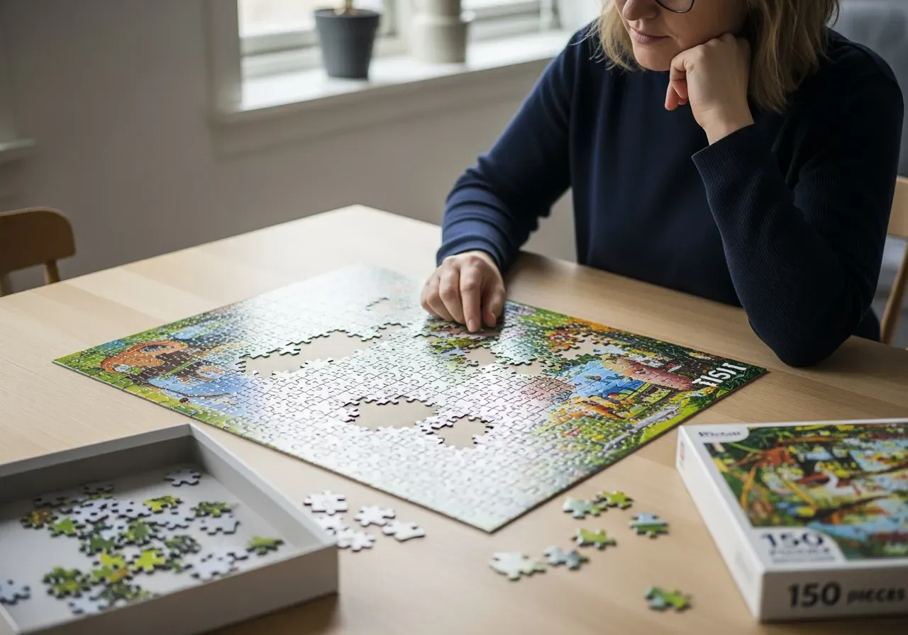 Barnpussel på mellannivå 150 bitar