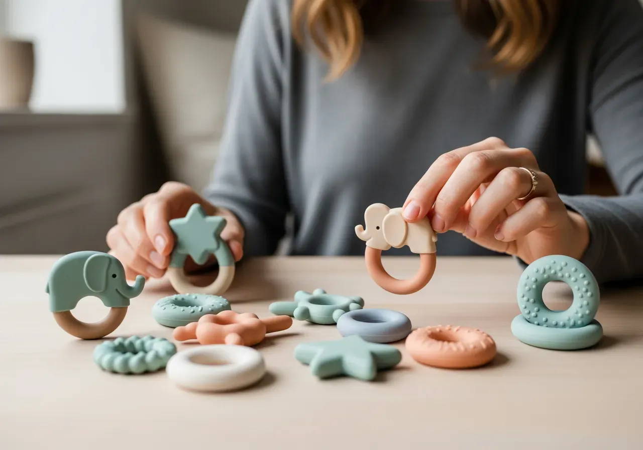 Trygga bitringar för första tänderna