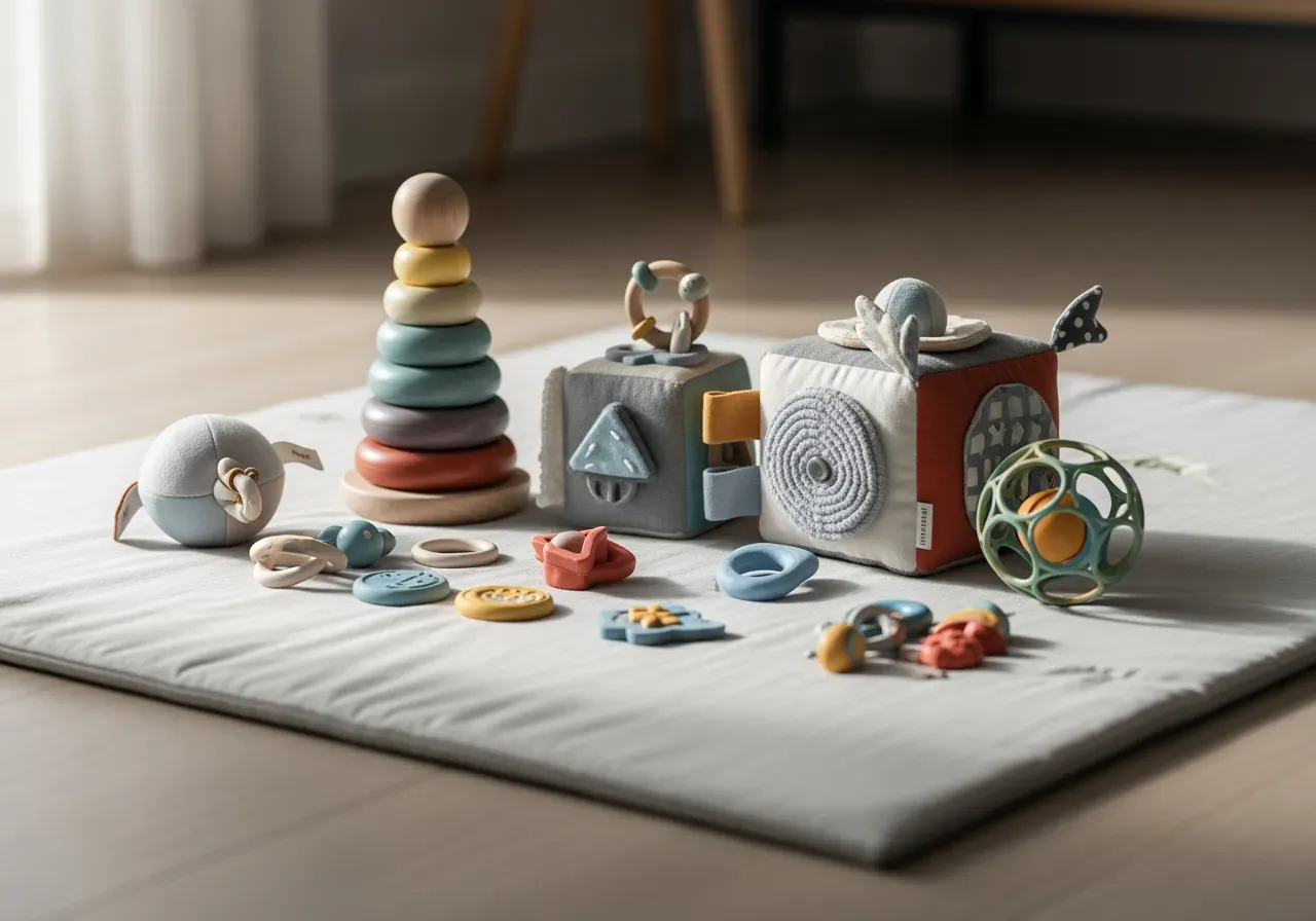 Första aktivitetsleksaker för bebis