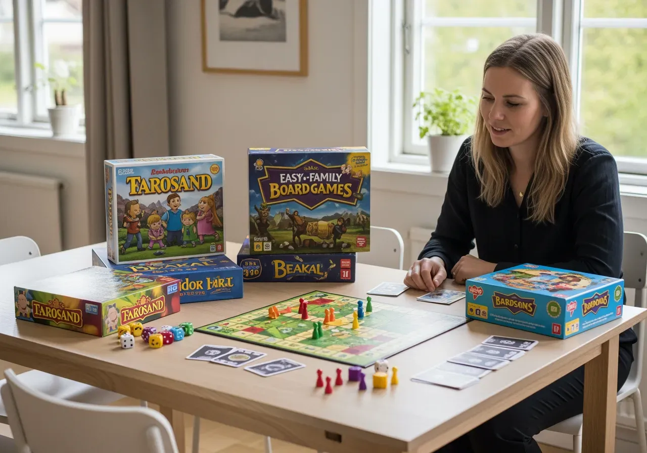 Lättlärda familjespel för barn