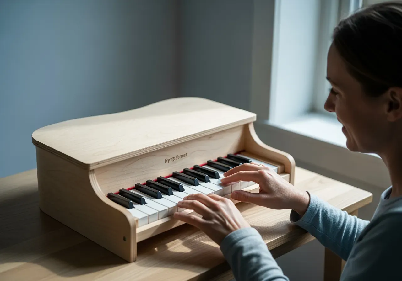 Lekfullt leksakspiano för nybörjare