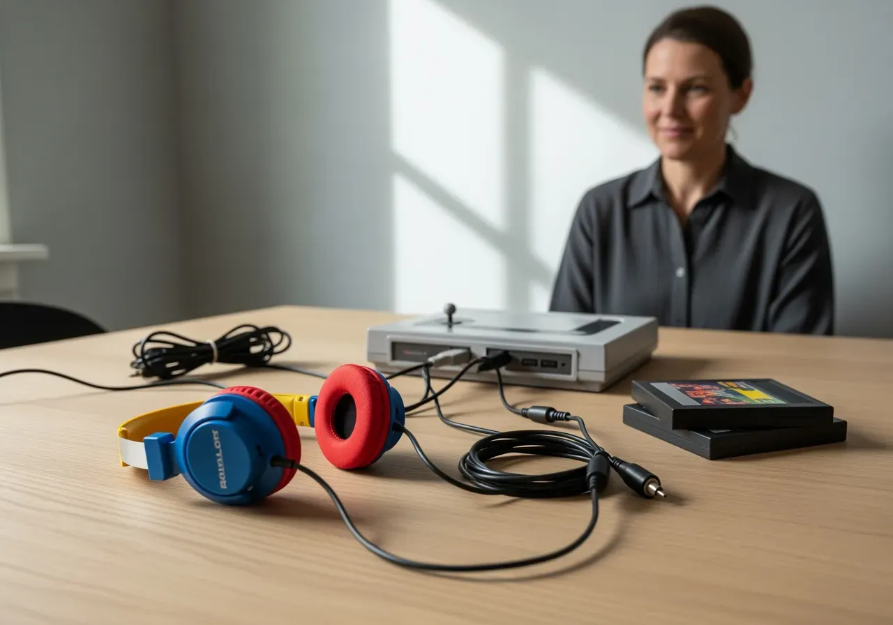 Retrospel för nybörjare och barnhörlurar