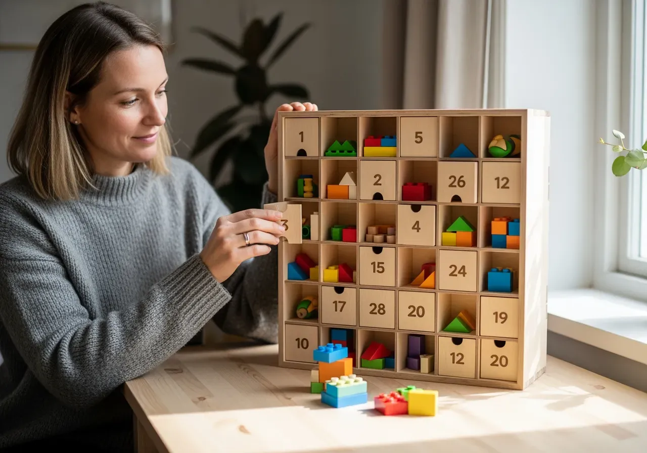 Adventskalendrar med bygglek för nybörjare