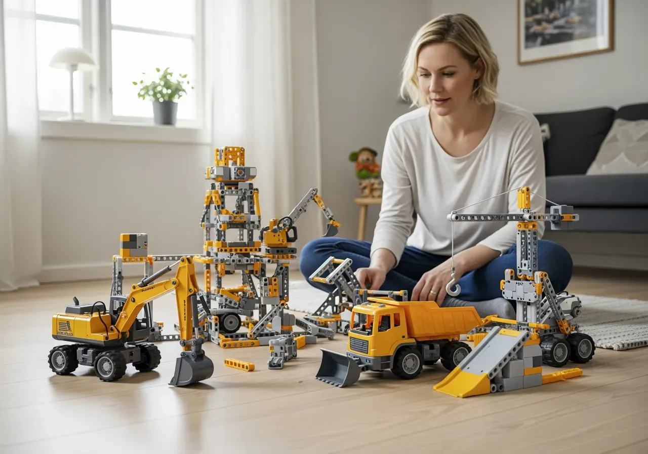 Teknikleksaker för bygglek hemma