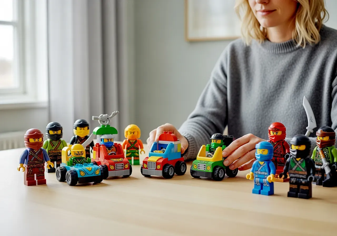 Duplo fordon och Ninjago gosedjur