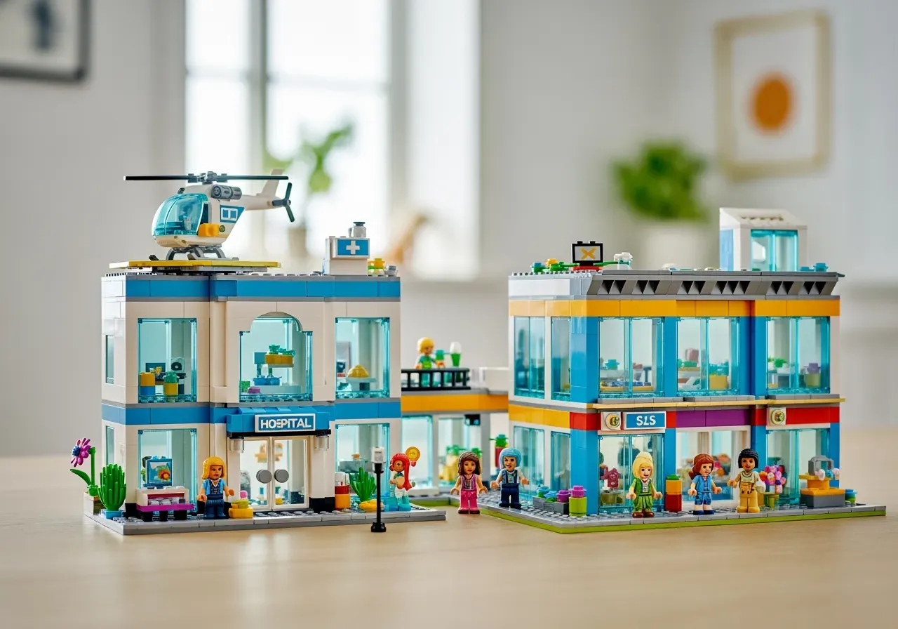 LEGO Friends sjukhus och köpcentrum