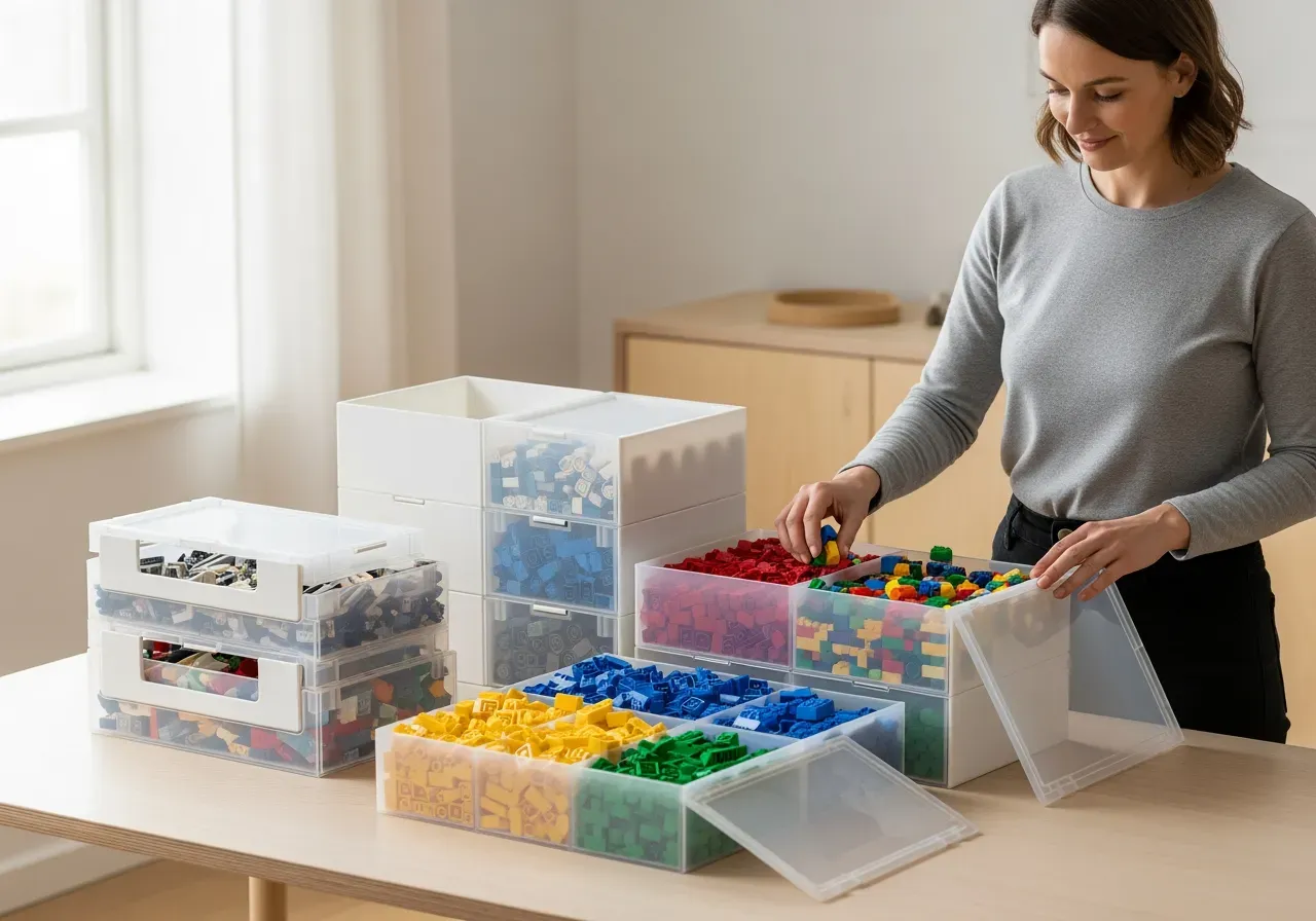 Smarta lådor för Lego klossar
