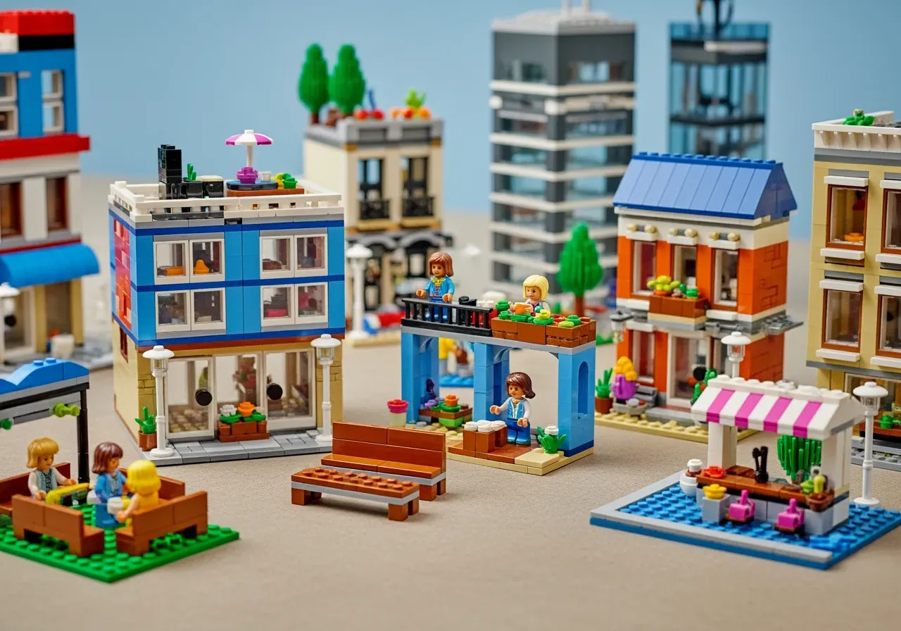 LEGO Friends mötesplatser och stadsliv