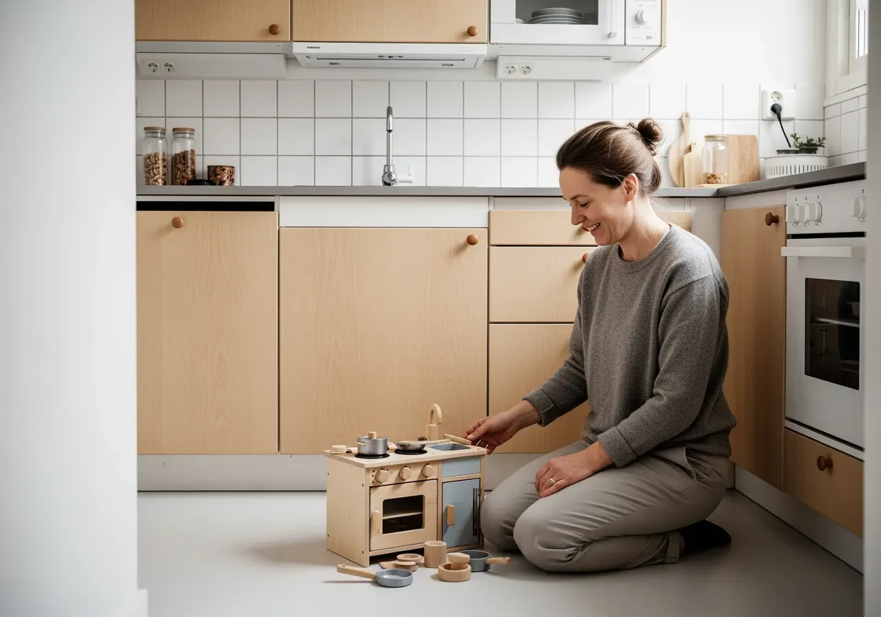 Rollekar i lilla hemmet med kök