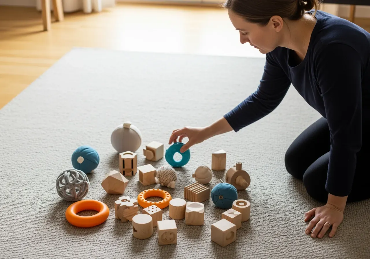 Motorikleksaker för bebisar hemma