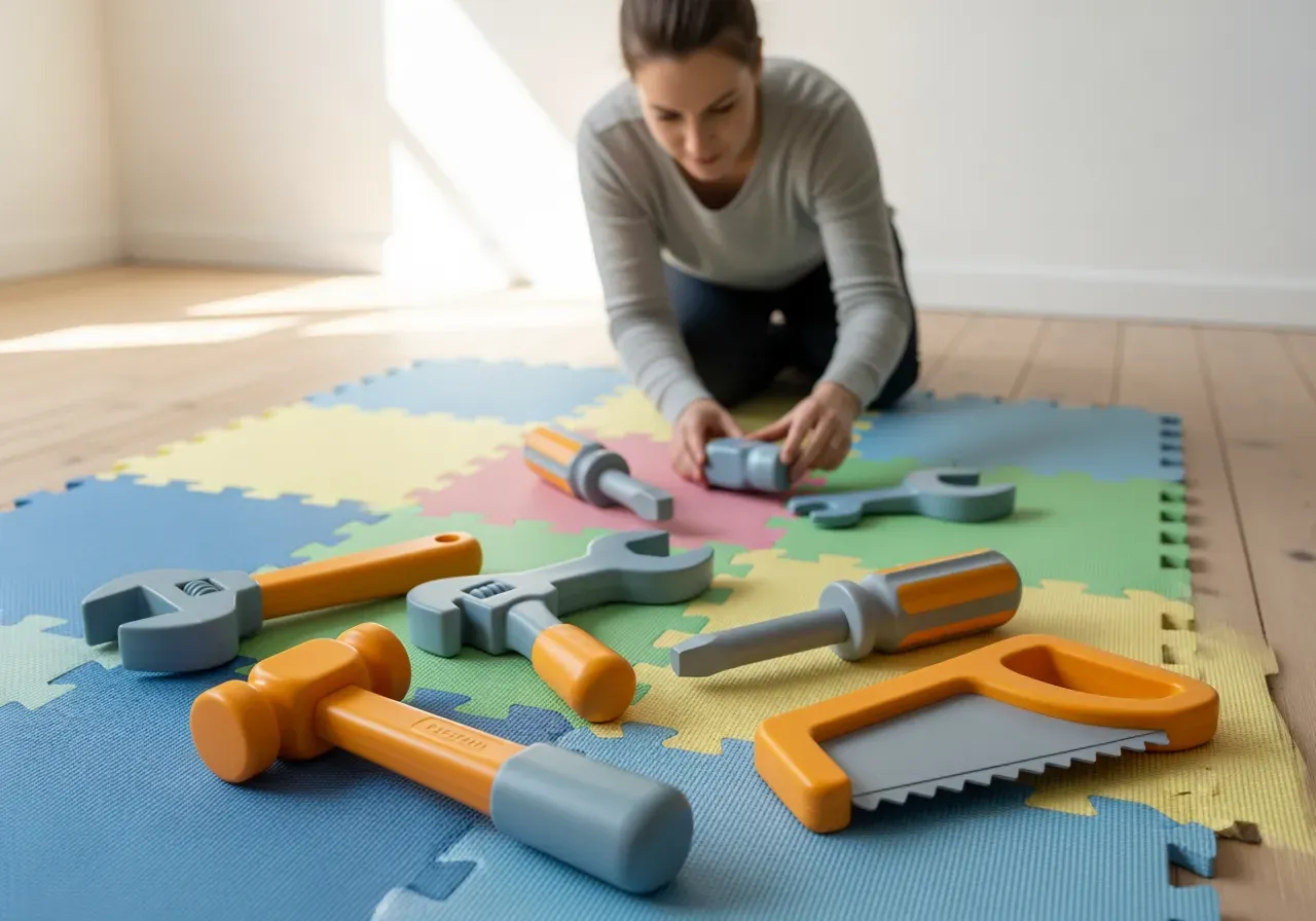 Säker verktygslek för barn