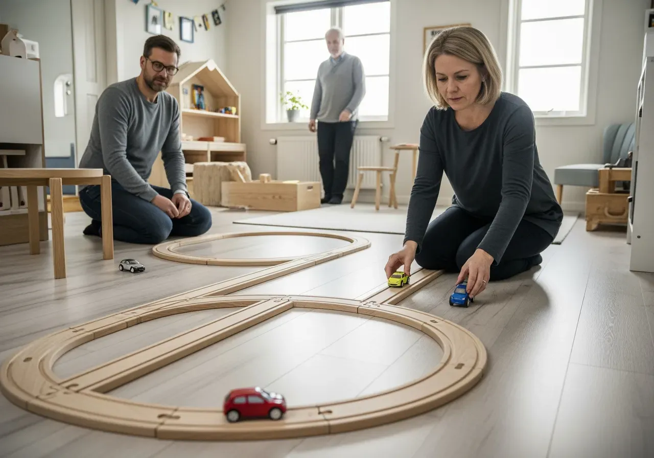 Enkla bilbanor för barn