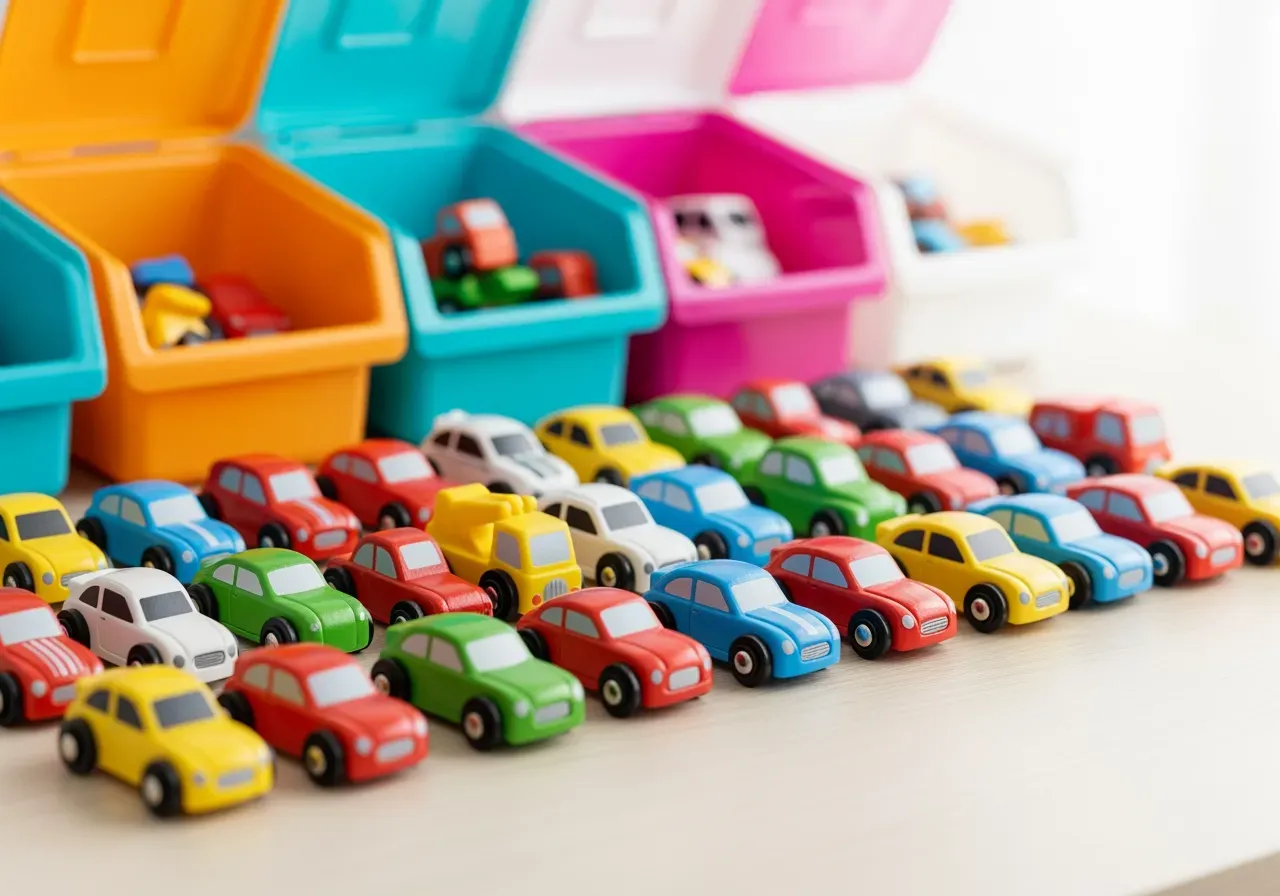 Figurbilar och förvaring för barn
