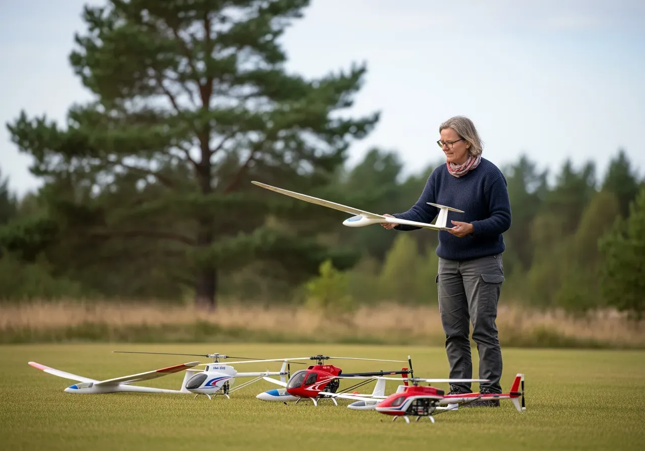 Första flyglek med glidare och helikopter