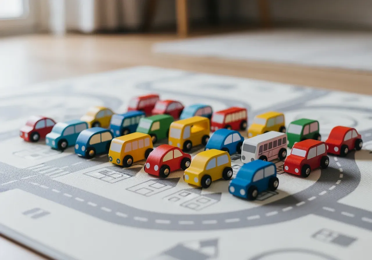 Första leksaksbilar för små barn