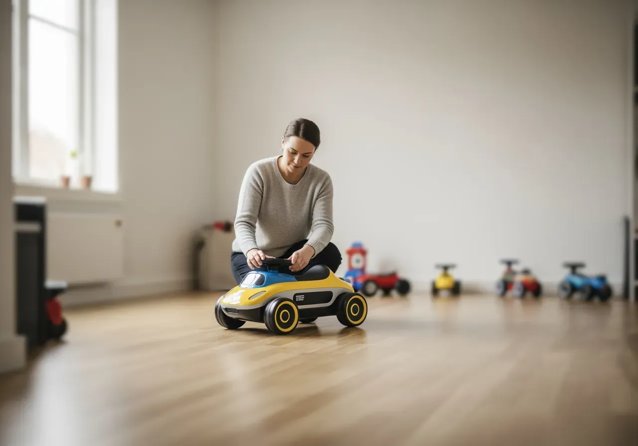 Barn kör interaktiv gåbil inomhus