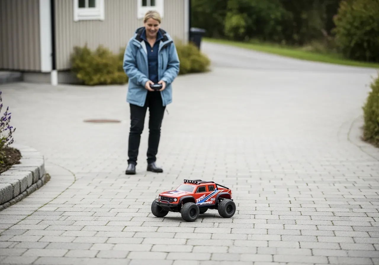 Barn kör radiostyrd leksaksbil