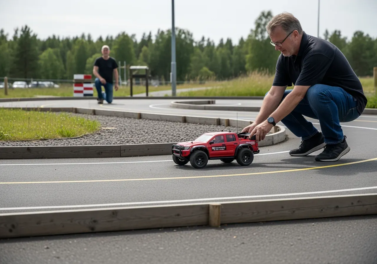 Barn kör radiostyrd licensbil