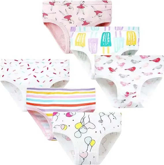 Adorel Barntrosor 6-Pack Vit/Rosa