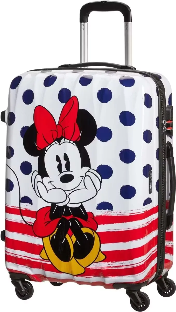 American Tourister Disney Alfatwist Spinner Resväska 36 L, Minnie Blue Dots
