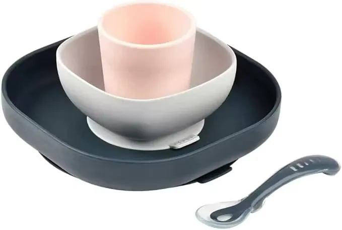 Béaba Barnservis Silikon Blå