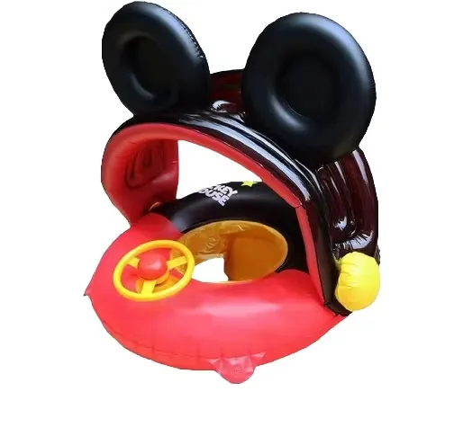 Baby Badring Med Solskydd Musse Pigg