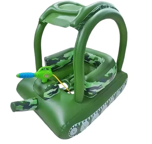 Baby Badring Med Solskydd Tank