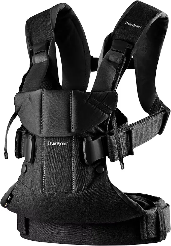 BabyBjörn One Bärsele Cotton Mix Svart