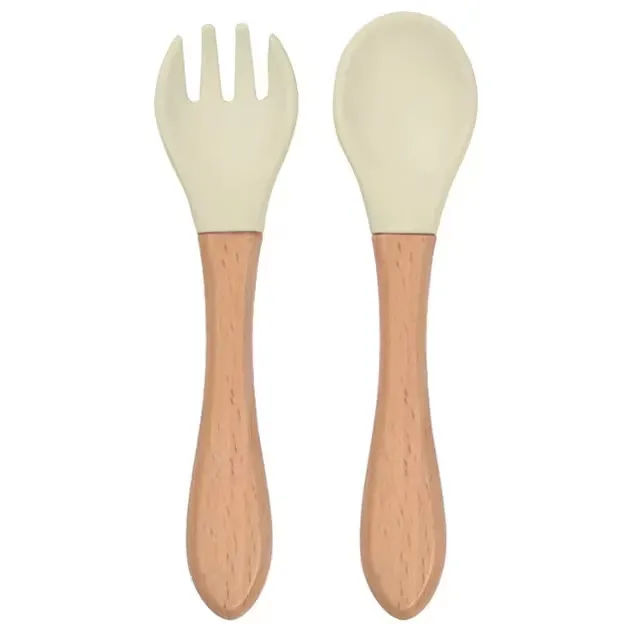 BabyBloom Barnbestick Silikon Beige