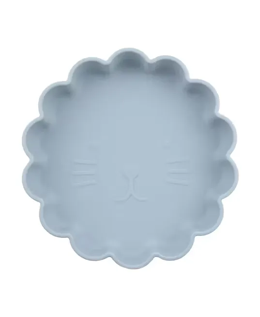 BabyBloom Barntallrik Med Volangkant Blå