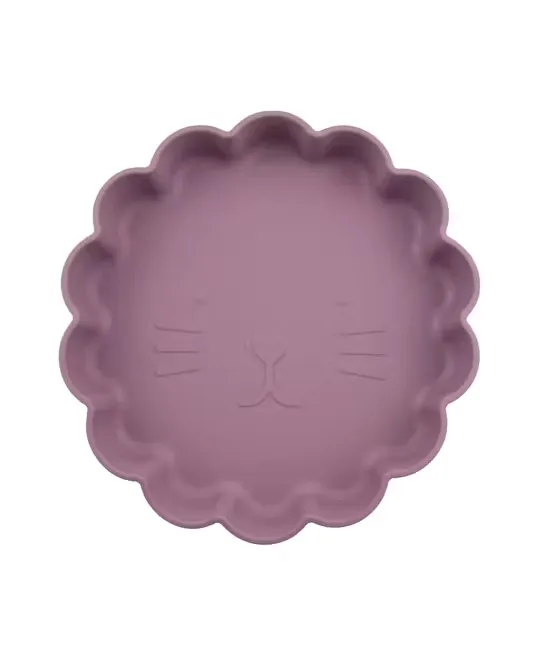 BabyBloom Barntallrik Med Volangkant Lila