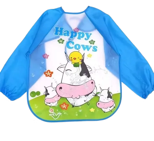 BabyBloom Haklapp Med Ärm Happy Cows