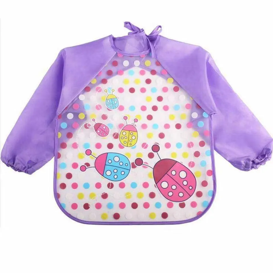 BabyBloom Haklapp Med Ärmar Lila