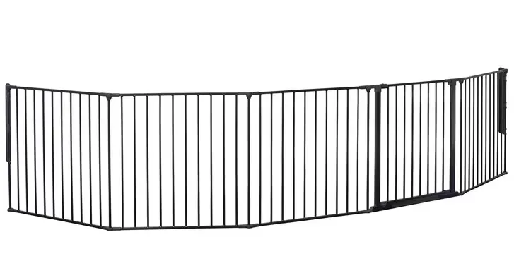 BabyDan Flex XXL Säkerhetsgrind Skruvgrind och Lekhage Svart