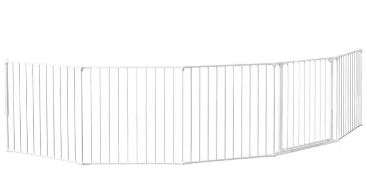 BabyDan Flex XXL Säkerhetsgrind Skruvgrind och Lekhage Vit