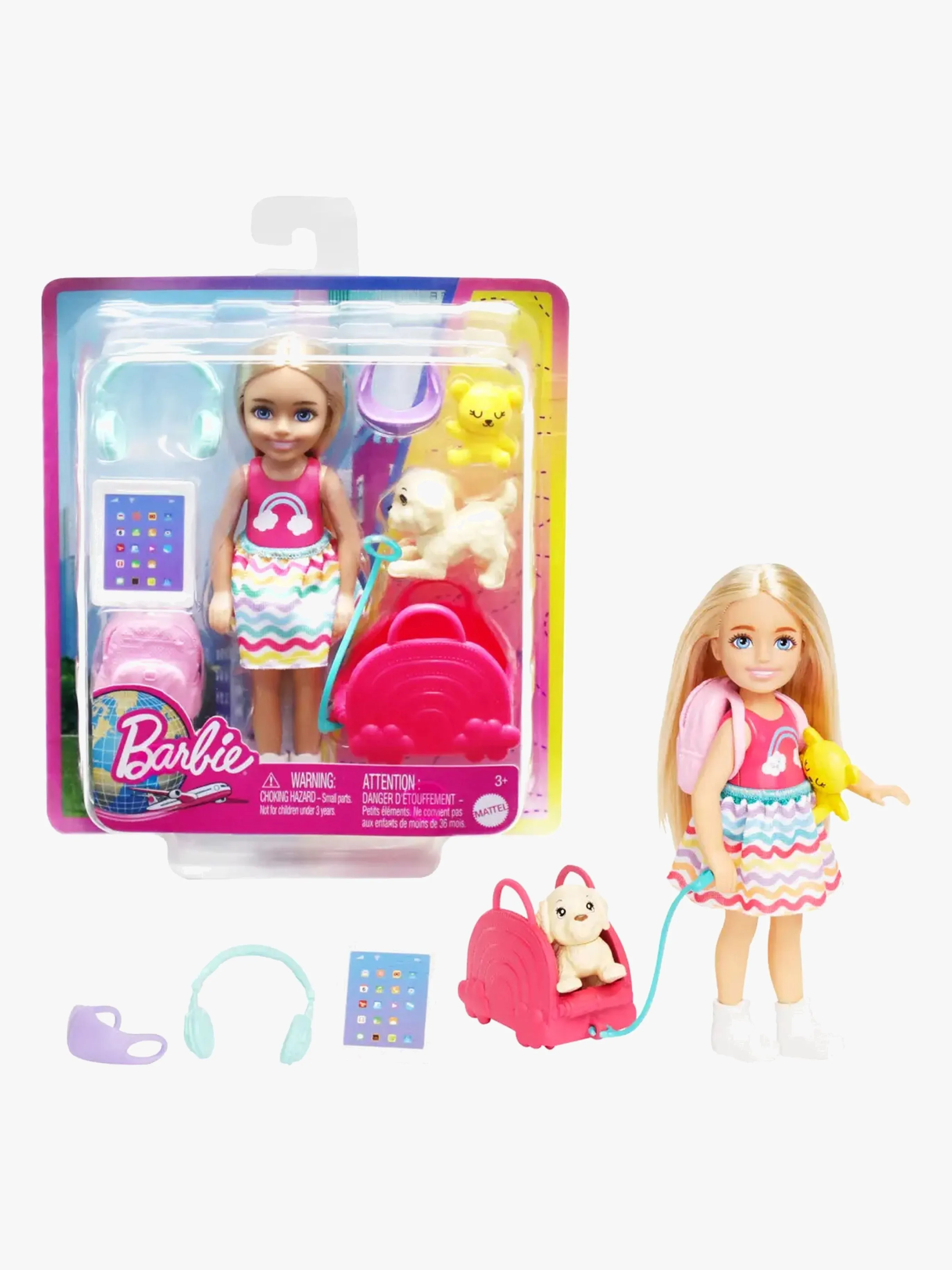 Barbie Chelsea Travel Dockset med Hundvalp