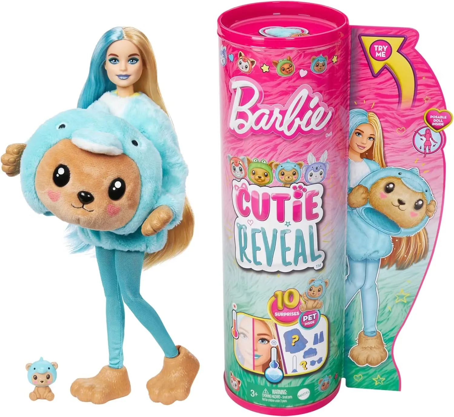 Barbie Cutie Reveal Docka Delfin