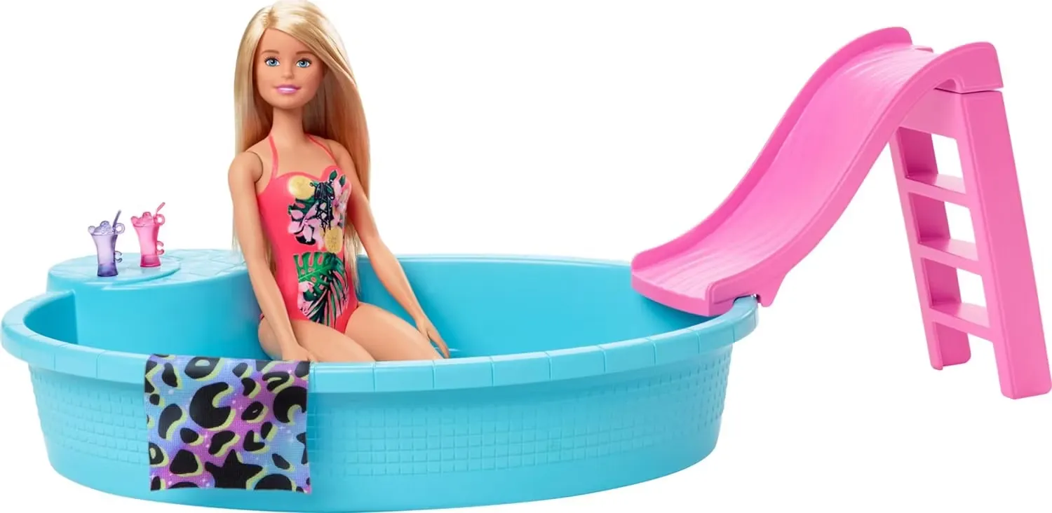 Barbie Pool Lekset Med Barbiedocka