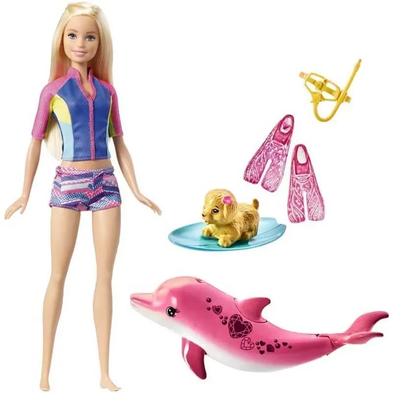 Barbie Snorkelset Med Delfin
