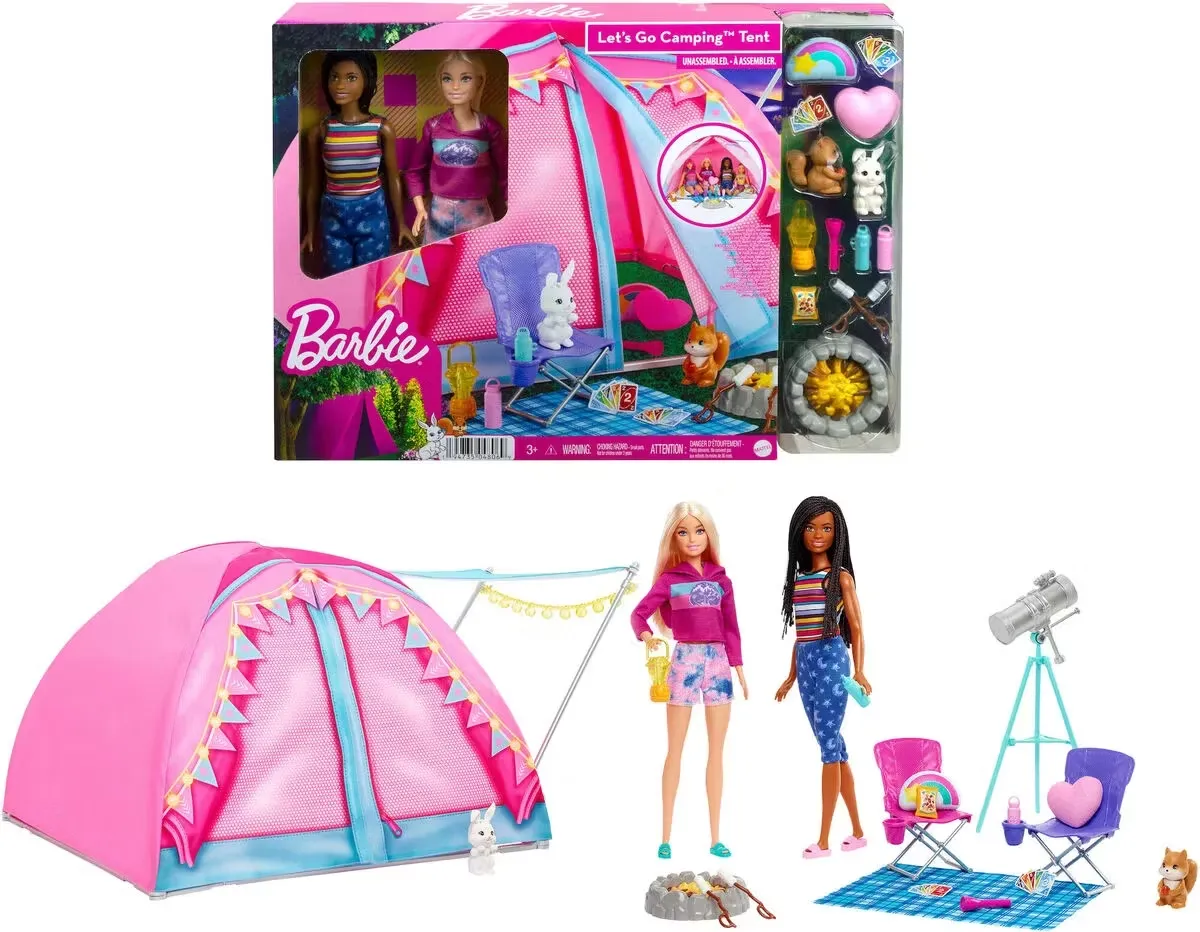 Barbie Tält Let's Go Camping Lekset
