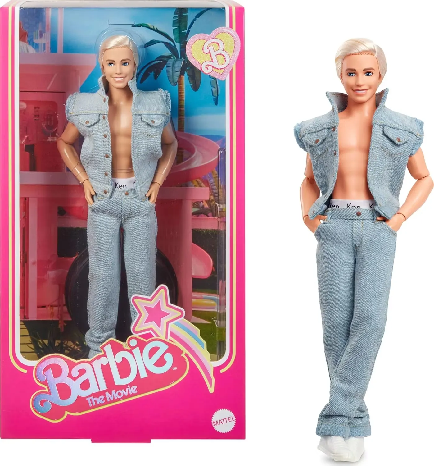 Barbie The Movie Ken samlardocka klädd i jeansset