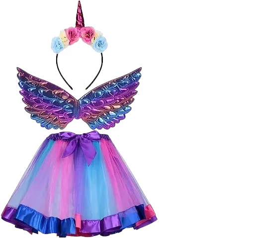 Barn Klänning Enhörning Lila