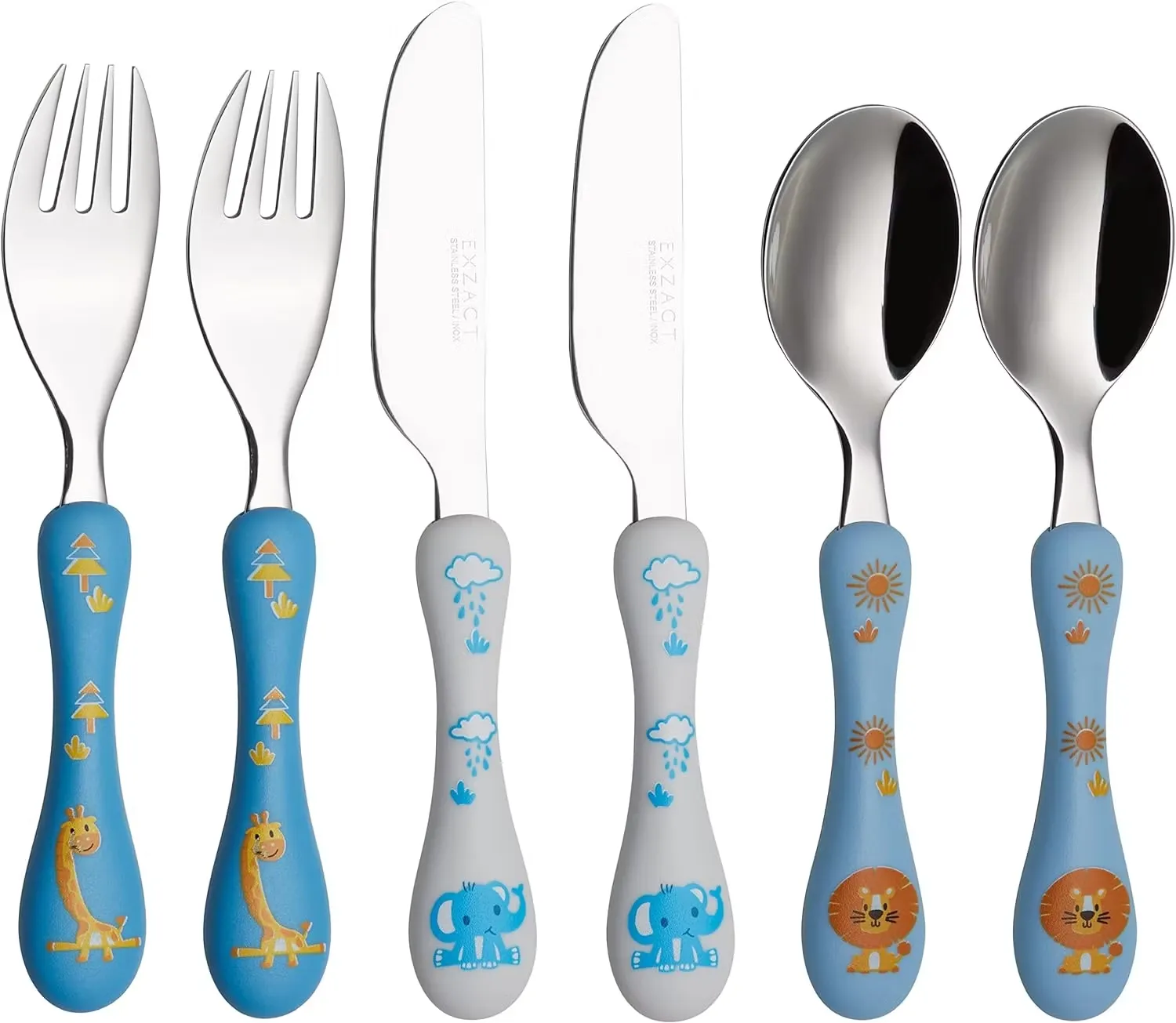 Barnbestick rostfritt stål 6-Pack