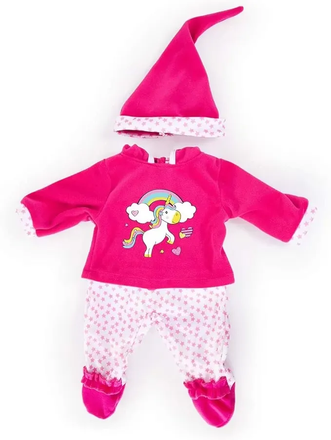 Bayer Design Dockkläder 33-38 cm Enhörning Rosa