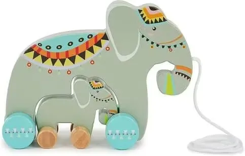 Bieco Dragleksak Elefant Familj