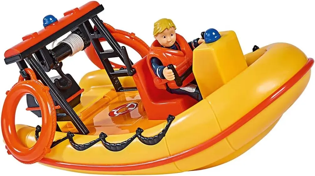 Brandman Sam Båt Neptune Med Figur